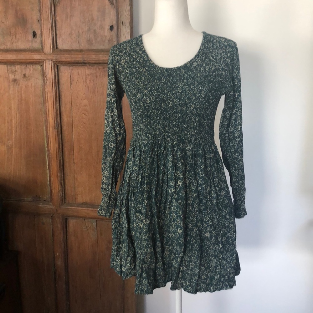 Banyan Tree Floral Print Babydoll Dress